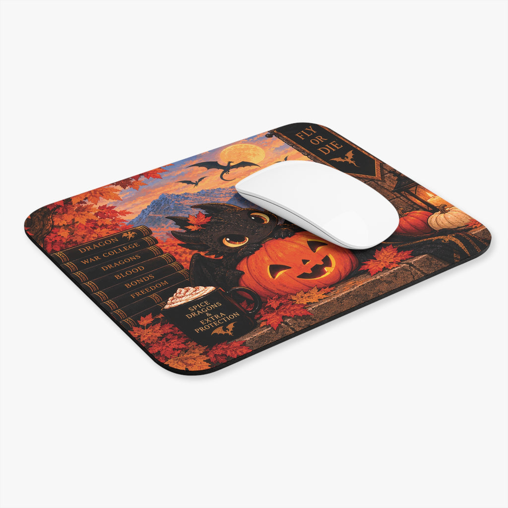 Fourth Wing Inspired Fall Halloween Mouse Pad 🎃🐉