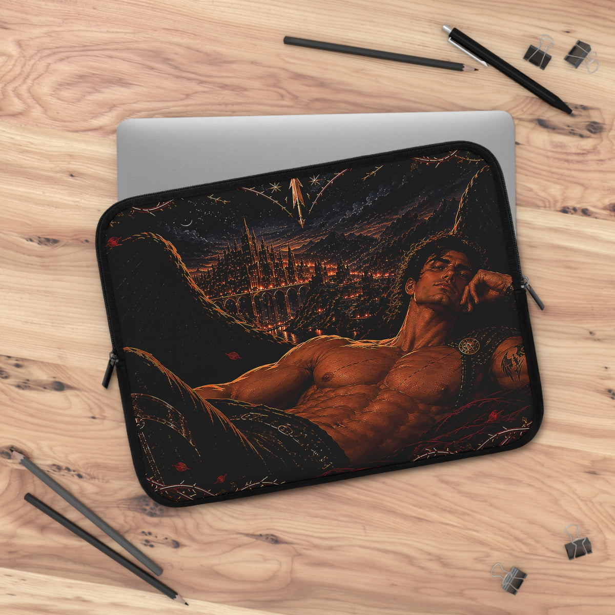 A Court of Thorns and Roses Inspired Cassian Laptop Sleeve 🦇🔥