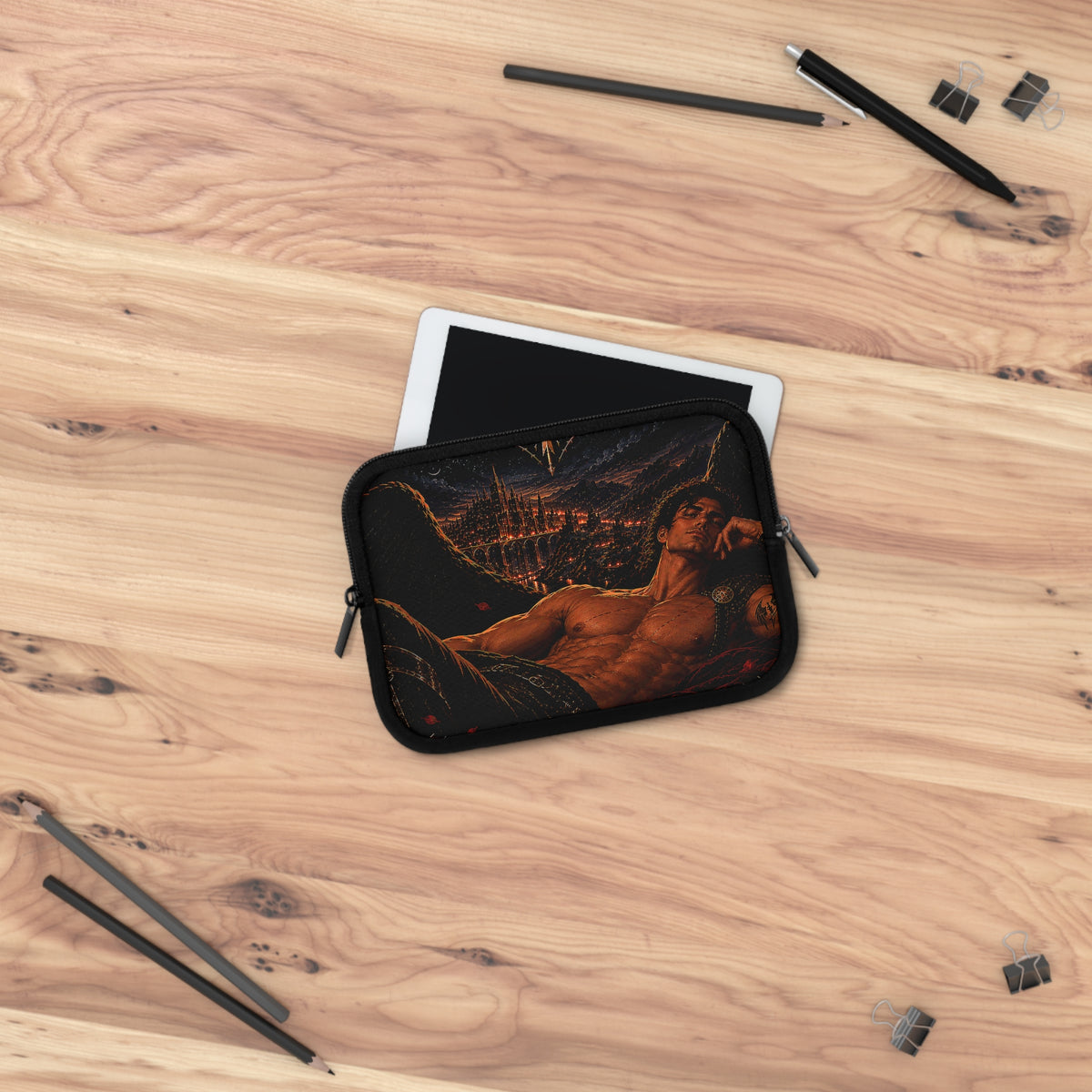 A Court of Thorns and Roses Inspired Cassian Laptop Sleeve 🦇🔥