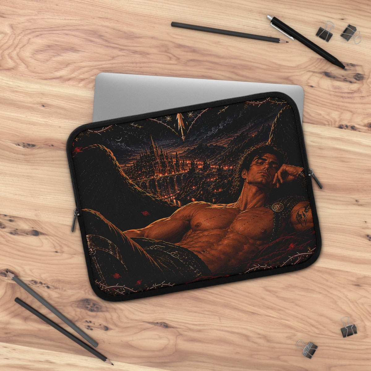 A Court of Thorns and Roses Inspired Cassian Laptop Sleeve 🦇🔥
