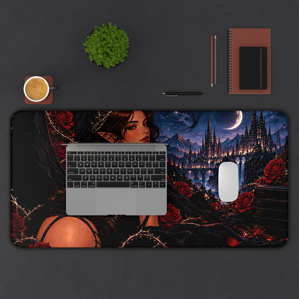 A Court of Thorns & Roses Inspired Feyre Desk Mat 🌹🌙